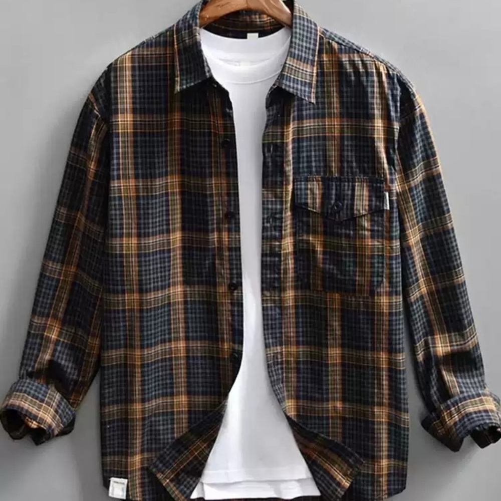 Vintage Plaid Flannel Shirt